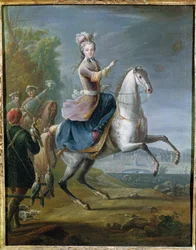 Equestrian Portrait of Maria Leszczynska